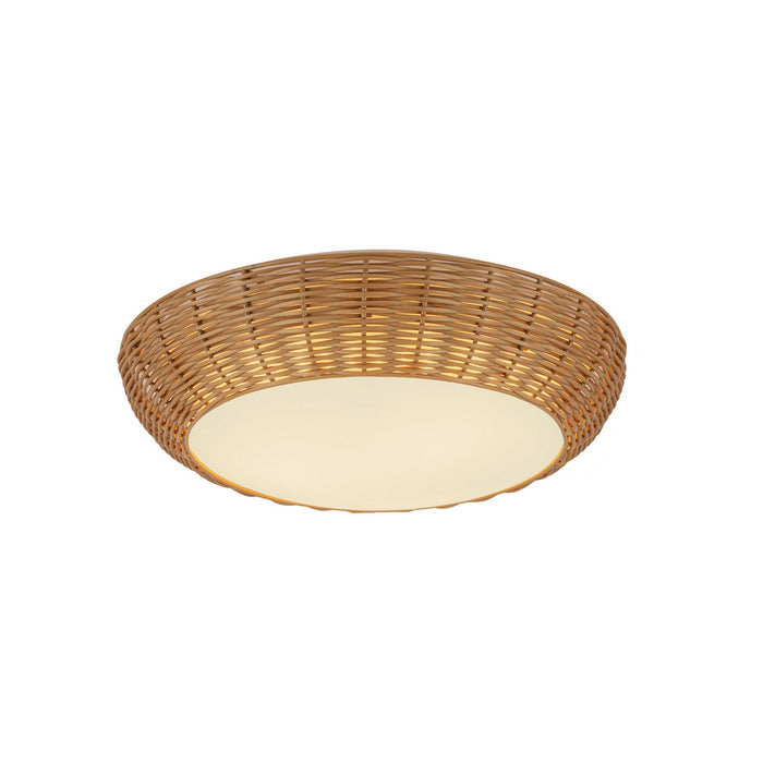 Alora FM511014RA Two Light Flush Mount, Rattan