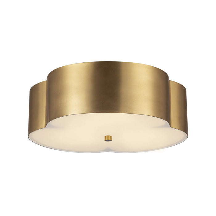 Alora FM566314BG Three Light Flush Mount, Brushed Gold