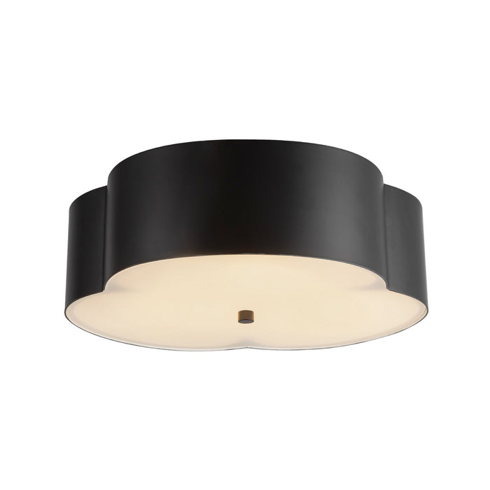 Alora FM566314MB Three Light Flush Mount, Matte Black