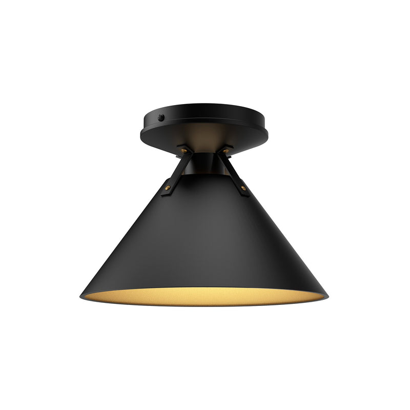 Alora FM584507MB One Light Flush Mount, Matte Black