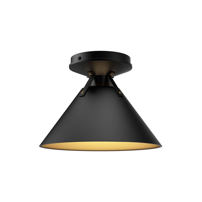 Alora FM584507MB One Light Flush Mount, Matte Black