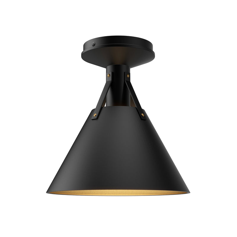 Alora FM584811MB One Light Flush Mount, Matte Black