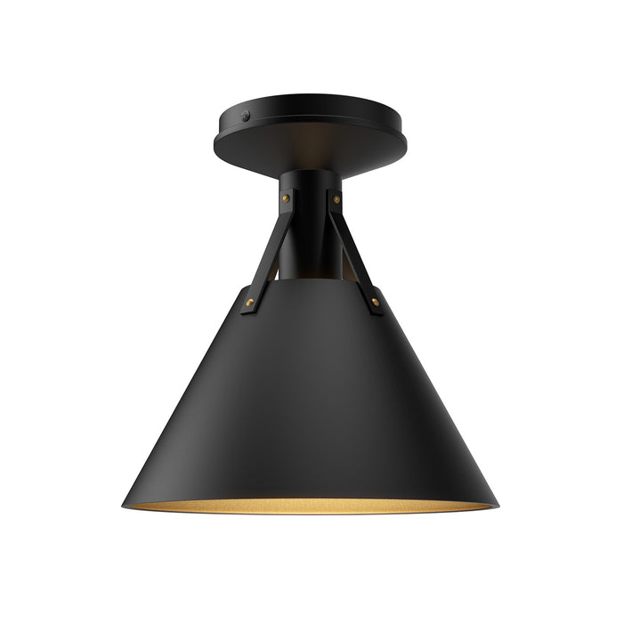Alora FM584811MB One Light Flush Mount, Matte Black