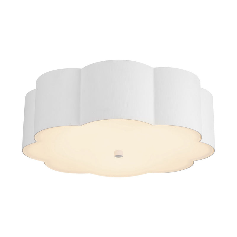 Alora FM603314AW Three Light Flush Mount, Antique White