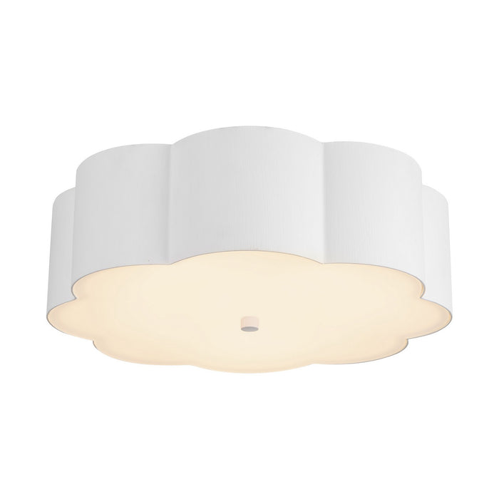 Alora FM603314AW Three Light Flush Mount, Antique White