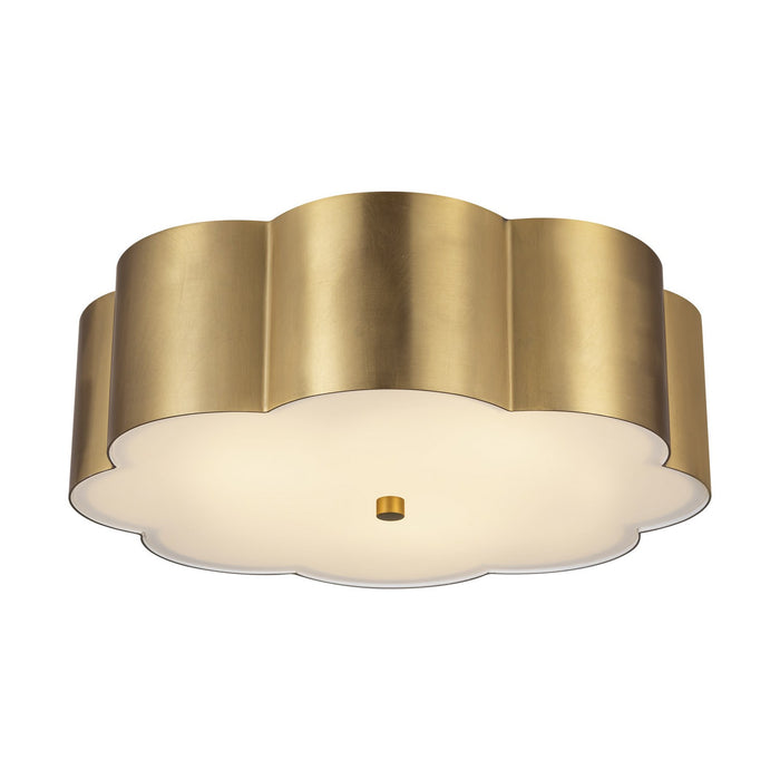 Alora FM603314BG Three Light Flush Mount, Brushed Gold