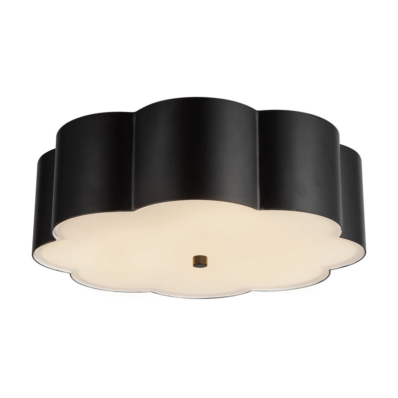 Alora FM603314MB Three Light Flush Mount, Matte Black