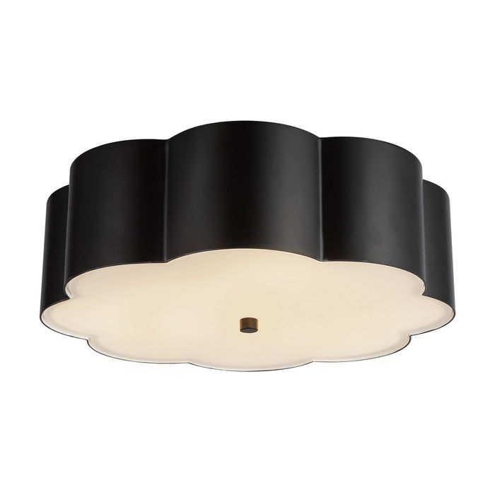 Alora FM603314MB Three Light Flush Mount, Matte Black