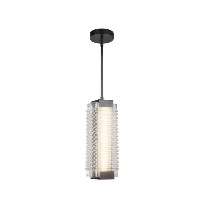 Alora PD374316UBCR-UNV LED Pendant, Urban Bronze/Ribbed Glass