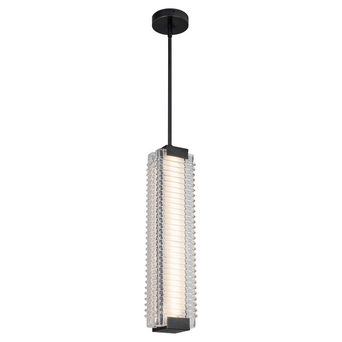 Alora PD374624UBCR-UNV LED Pendant, Urban Bronze/Ribbed Glass