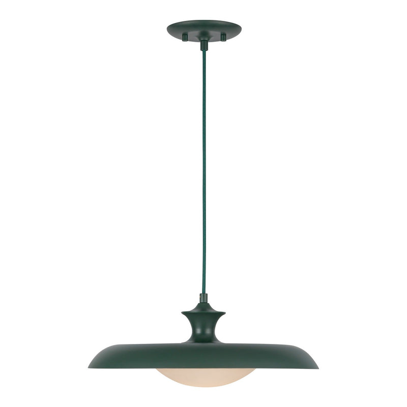 Alora PD557015PGN One Light Pendant, Pine Green