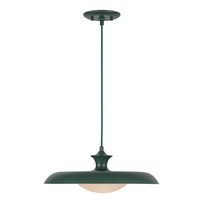 Alora PD557015PGN One Light Pendant, Pine Green