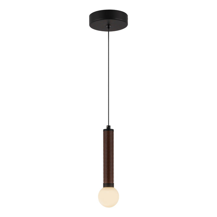 Alora PD612109MBOP-UNV LED Pendant, Matte Black/Opal Glass