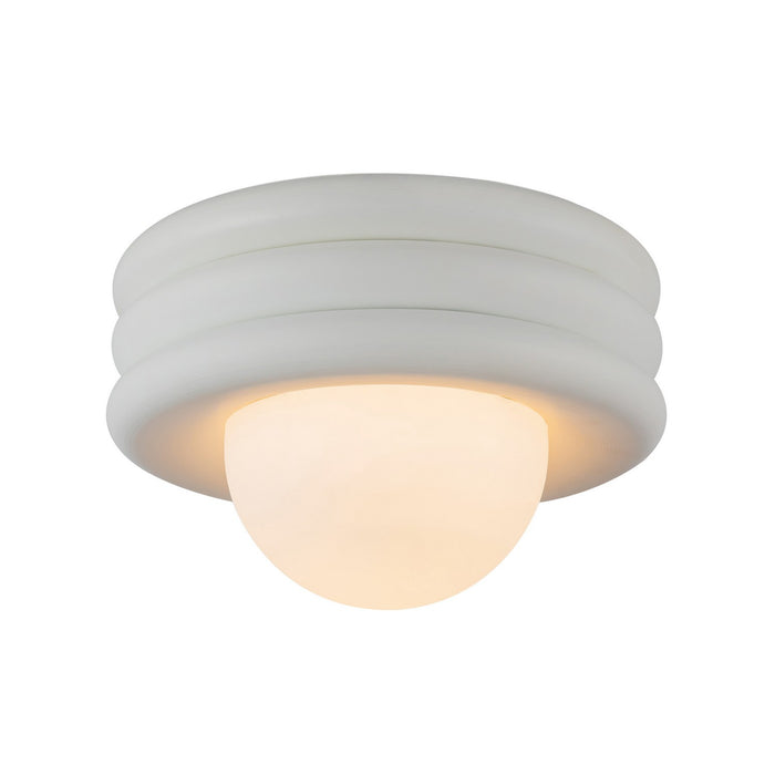 Alora SF426012AW One Light Semi-Flush Mount, Antique White