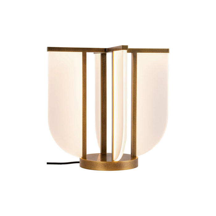Alora TL336815VB LED Table Lamp, Vintage Brass