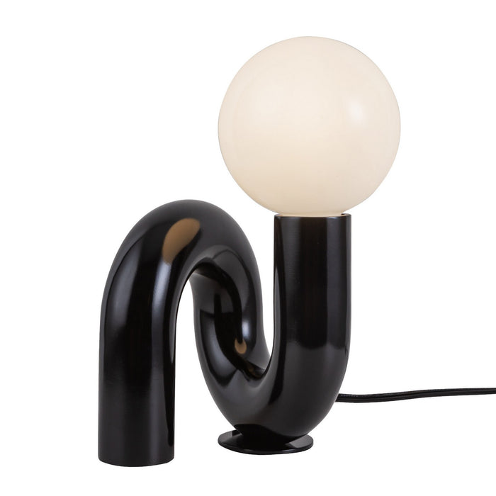 Alora TL420107GBK One Light Table Lamp, Gloss Black