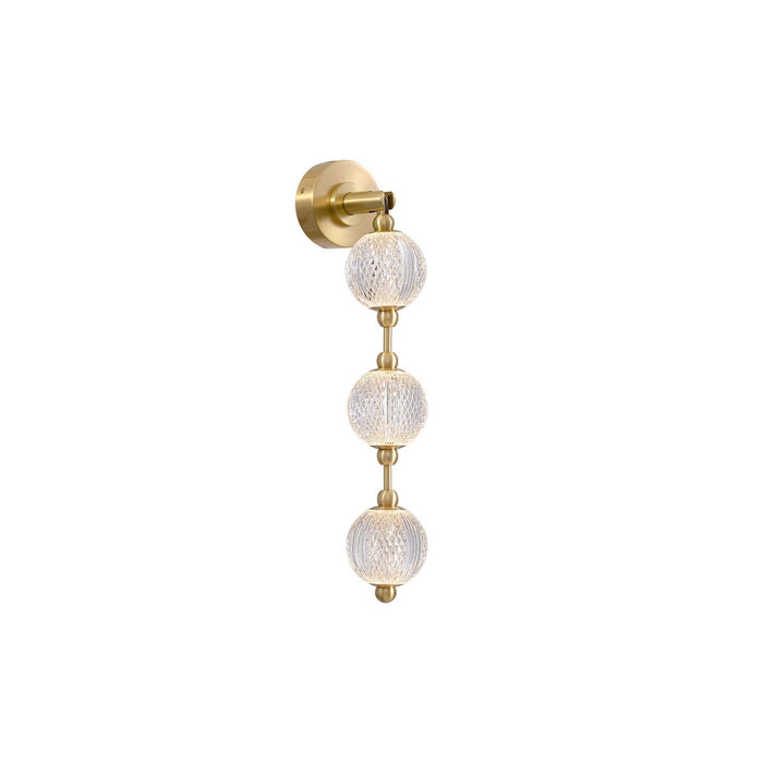 Alora WV321003NB-UNV-010 LED Wall Vanity, Natural Brass