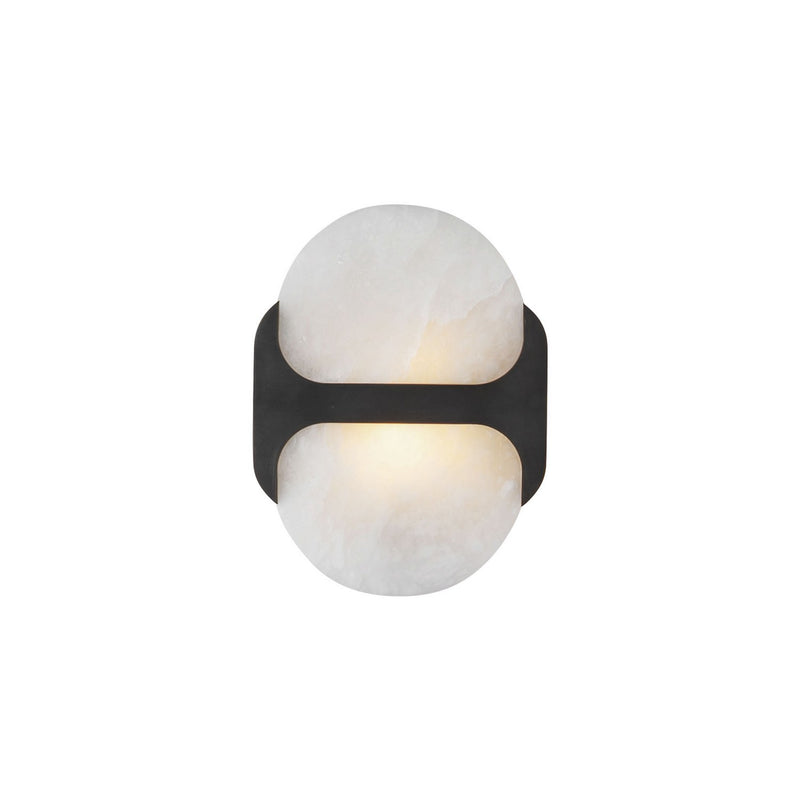 Alora WV357109UBAR One Light Wall Vanity, Urban Bronze/Alabaster