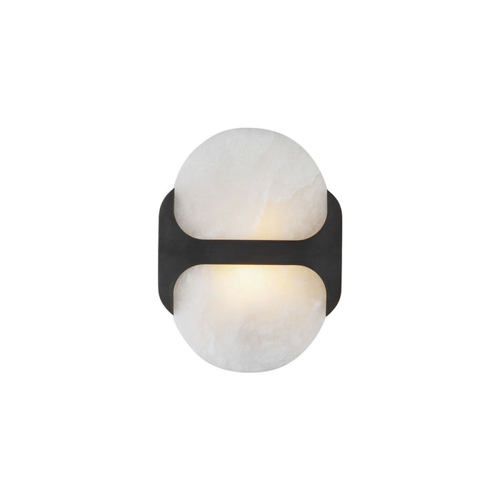 Alora WV357109UBAR One Light Wall Vanity, Urban Bronze/Alabaster