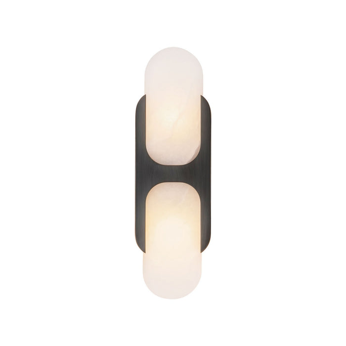 Alora WV357214UBAR Two Light Wall Vanity, Urban Bronze/Alabaster