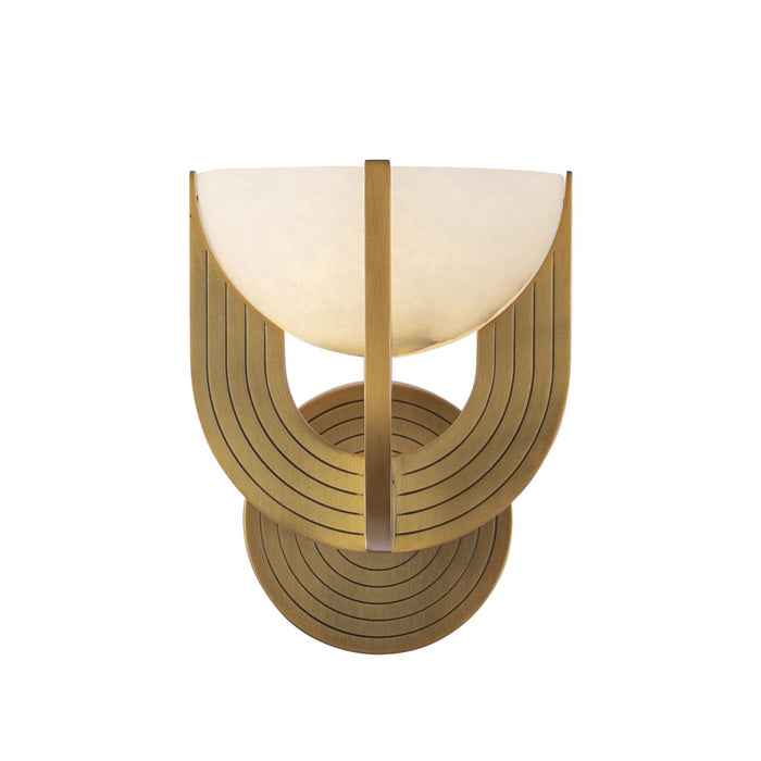 Alora WV362106VBAR-UNV LED Wall Vanity, Vintage Brass/Alabaster