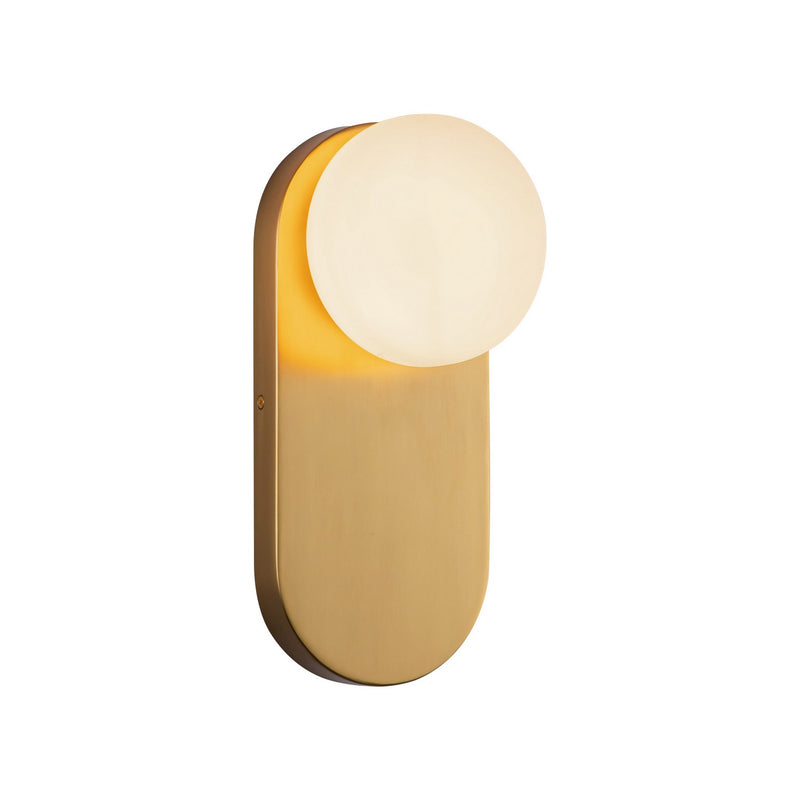Alora WV425112BGOP One Light Vanity, Brushed Gold/Opal Glass