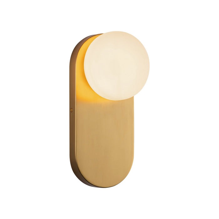 Alora WV425112BGOP One Light Vanity, Brushed Gold/Opal Glass