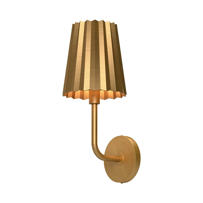 Alora WV528007AG One Light Vanity, Aged Gold