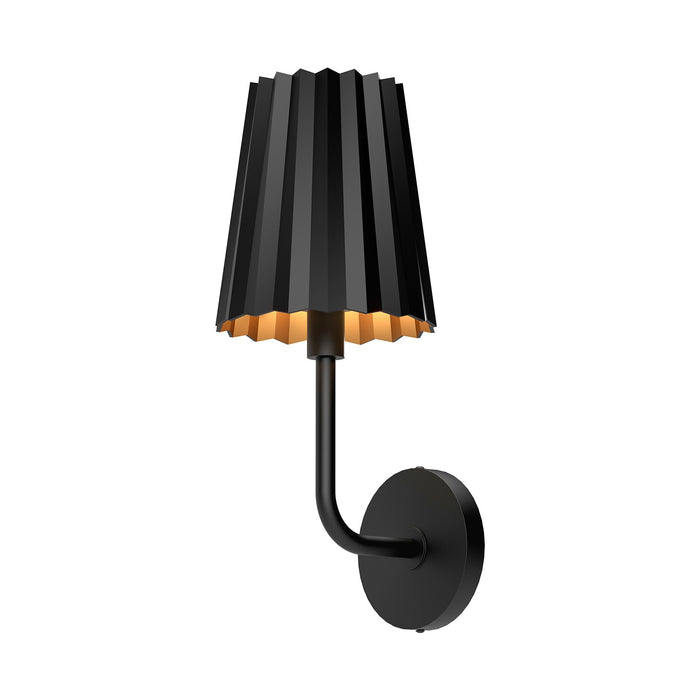 Alora WV528007MB One Light Vanity, Matte Black