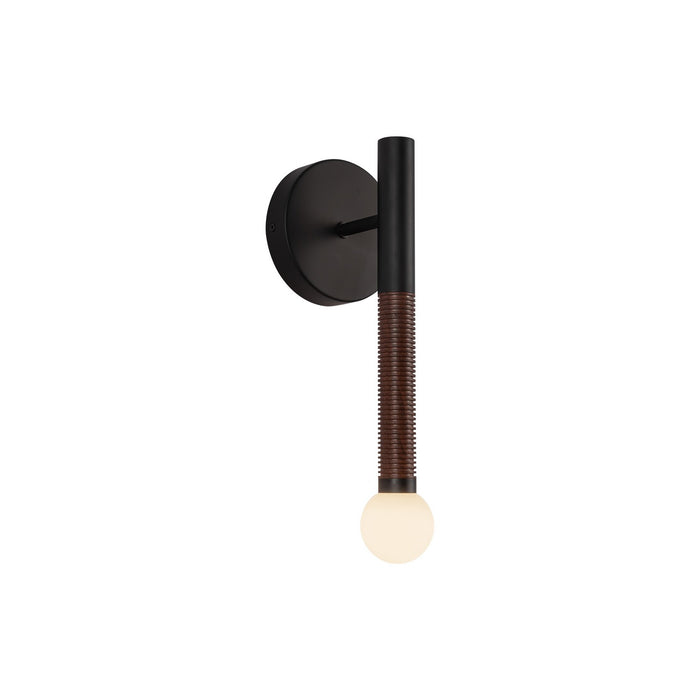 Alora WV612114MBOP-UNV LED Wall/Vanity, Matte Black/Opal Glass