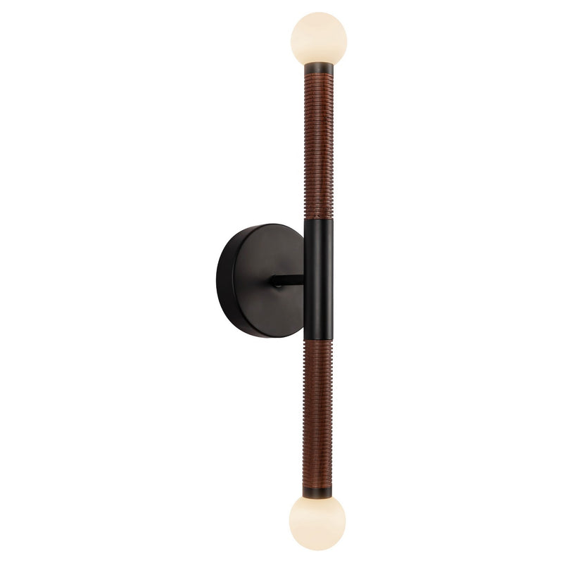 Alora WV612223MBOP-UNV LED Wall/Vanity, Matte Black/Opal Glass