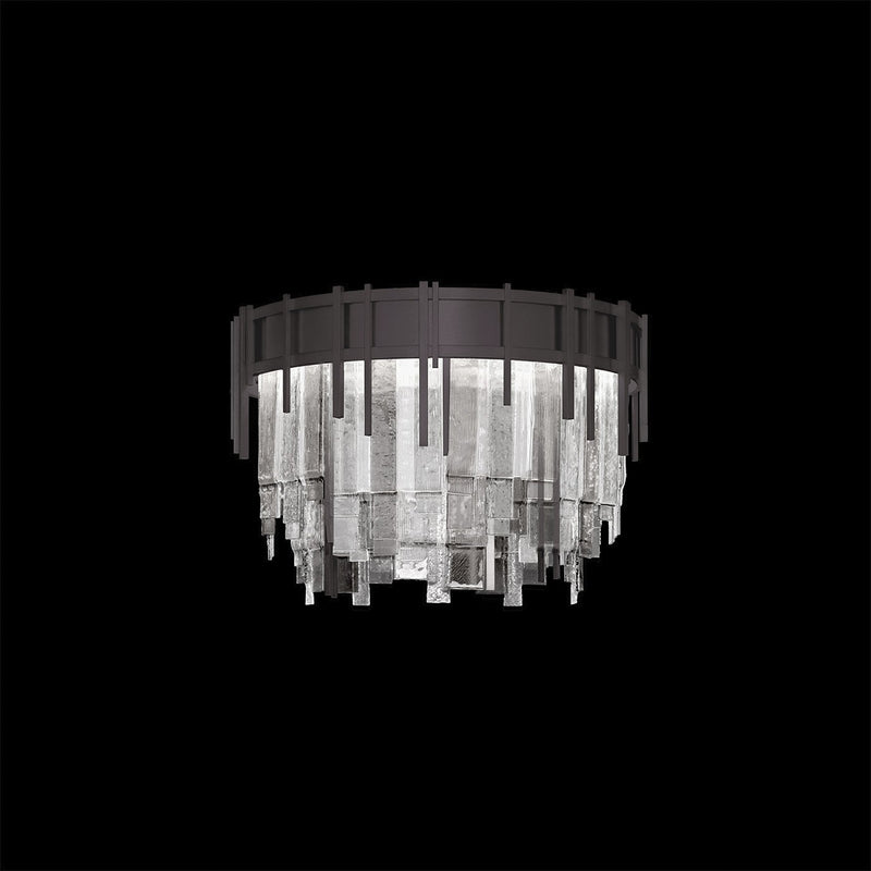 Fine Art 100079-61 LED Flush Mount, Midnight Steel