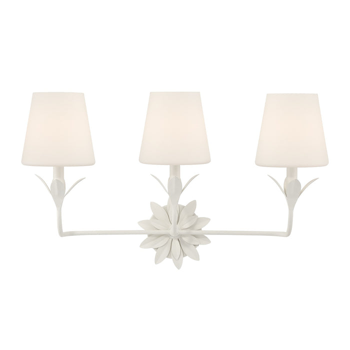 Crystorama 573-OP-MT Three Light Bath, Matte White