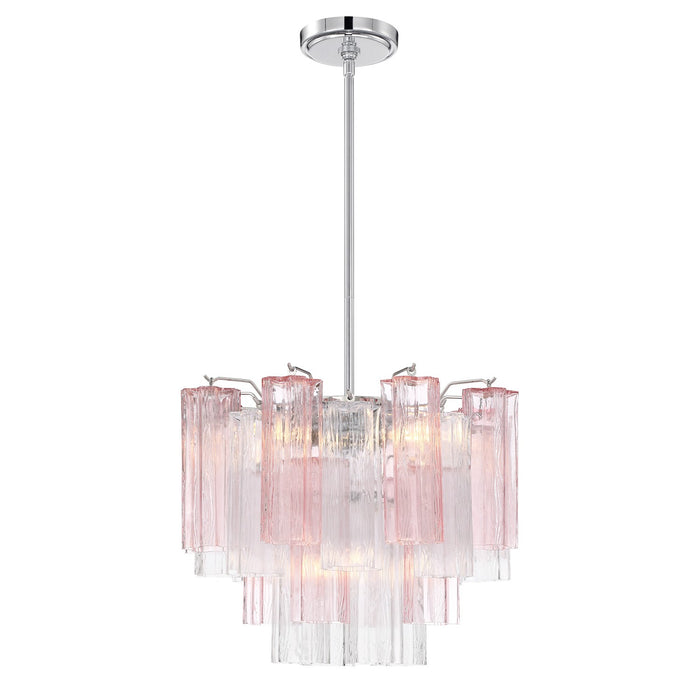 Crystorama ADD-300-CH-SP Four Light Mini Chandelier, Polished Chrome
