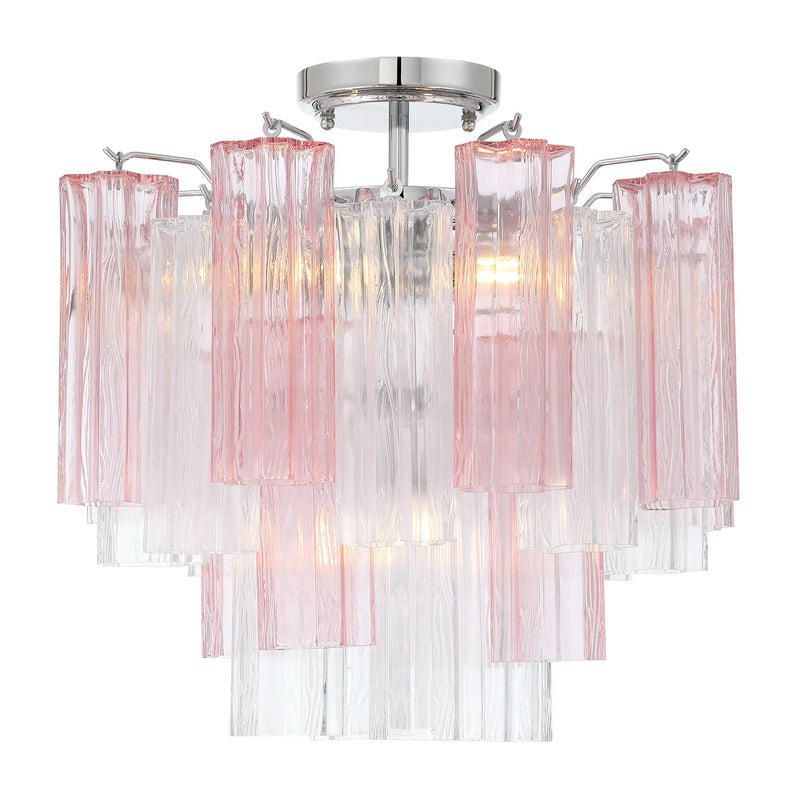 Crystorama ADD-300-CH-SP_CEILING Four Light Semi Flush Mount, Polished Chrome