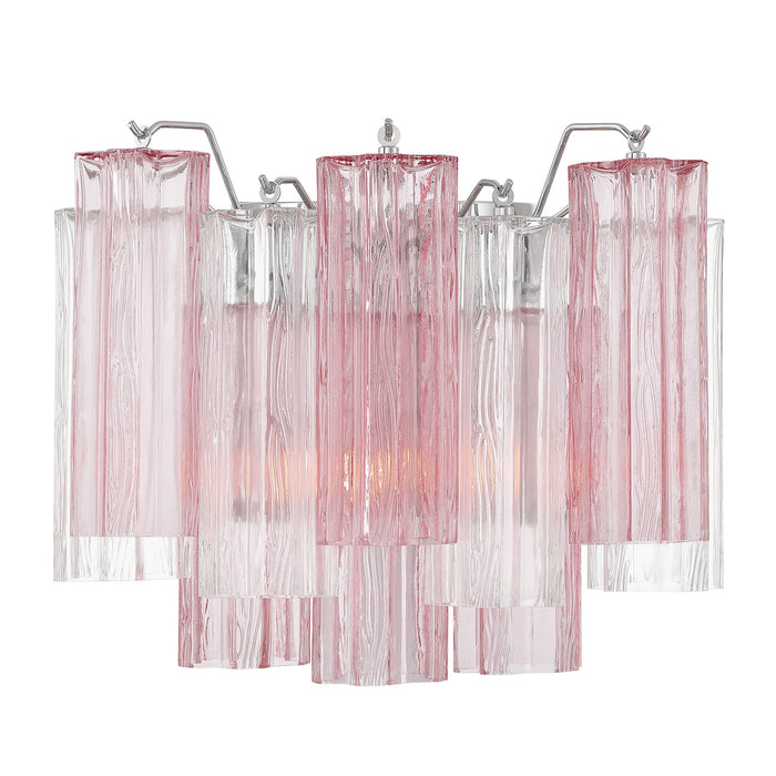 Crystorama ADD-302-CH-SP Two Light Wall Sconce, Polished Chrome