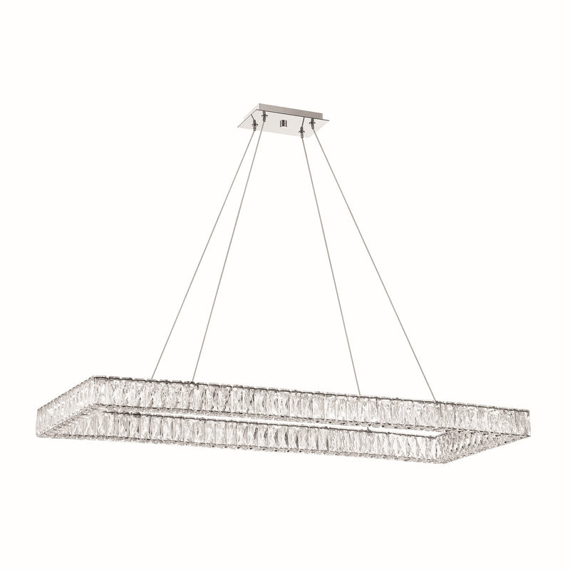 Crystorama ED3565001CH LED Chandelier, Polished Chrome