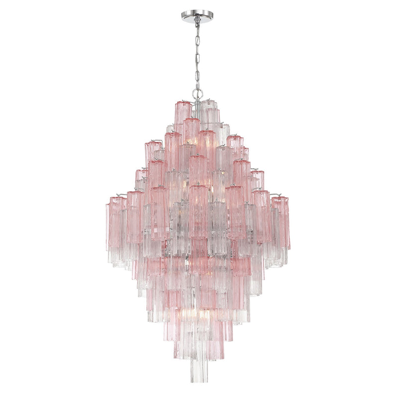 Crystorama ADD-319-CH-SP 20 Light Chandelier, Polished Chrome