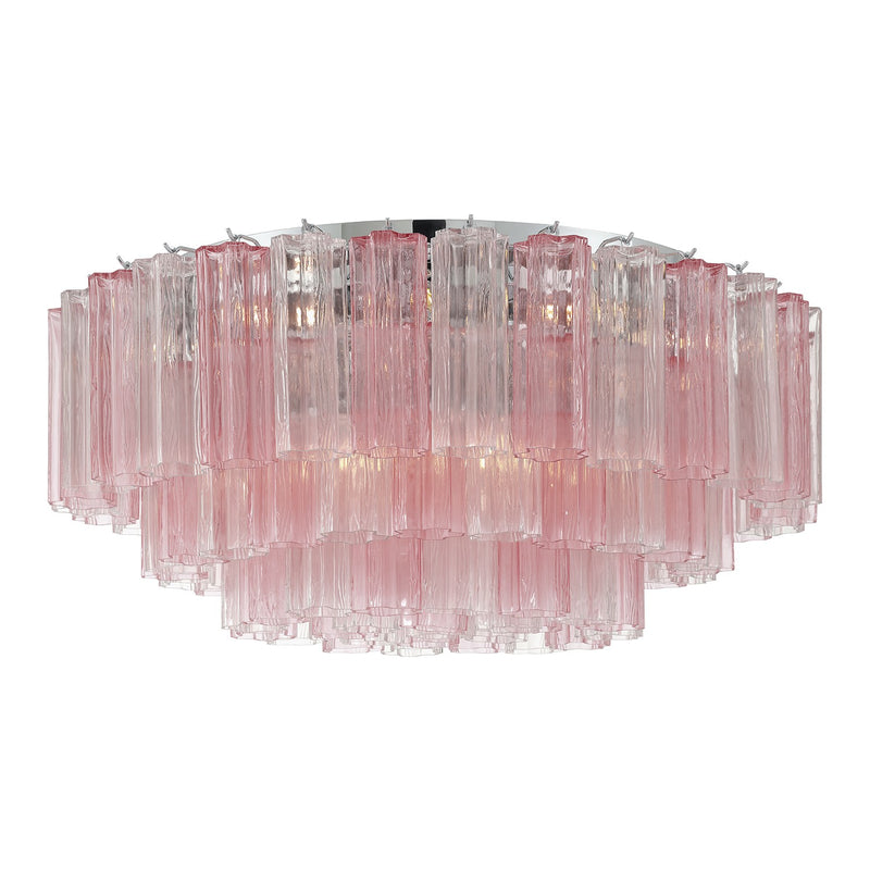 Crystorama ADD-331-CH-SP 16 Light Flush Mount, Polished Chrome