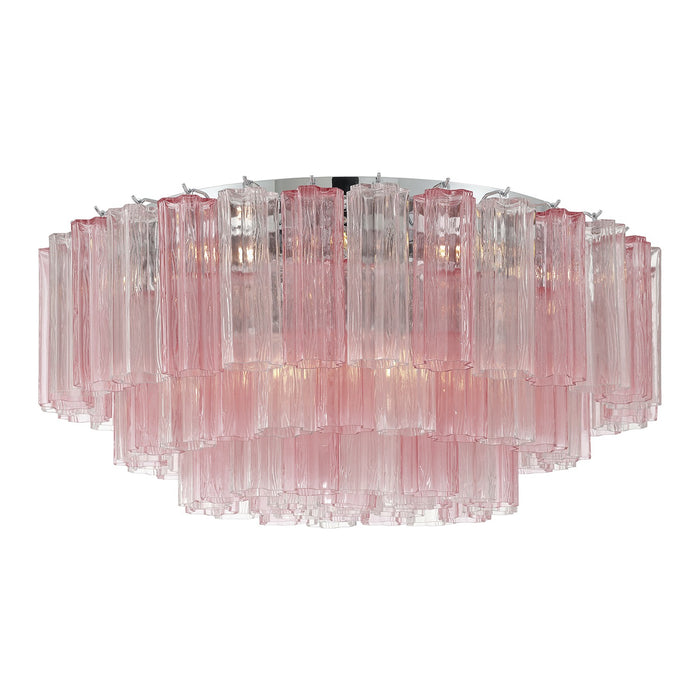 Crystorama ADD-331-CH-SP 16 Light Flush Mount, Polished Chrome