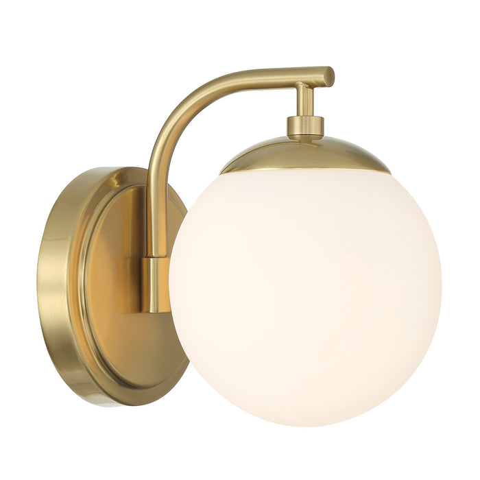 Crystorama ED0121001VG One Light Bath, Vibrant Gold