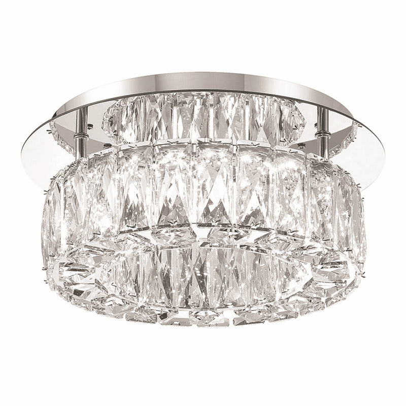 Crystorama ED3551201CH LED Flush Mount, Polished Chrome