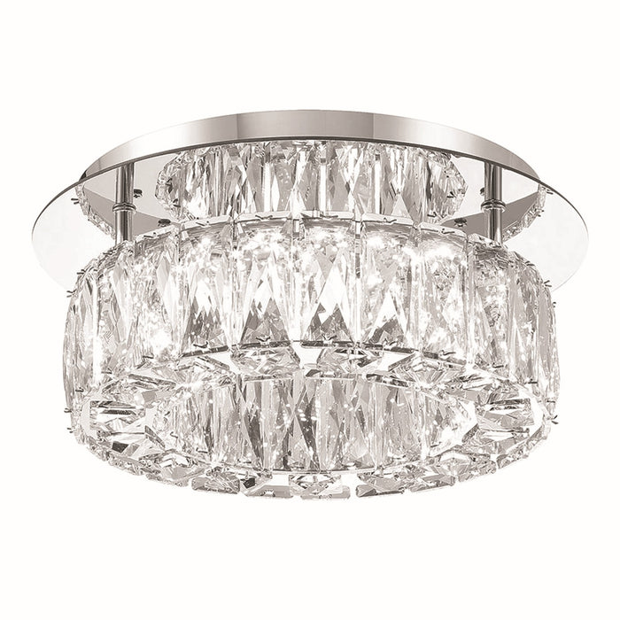 Crystorama ED3551201CH LED Flush Mount, Polished Chrome