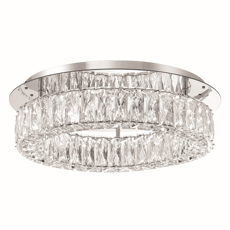 Crystorama ED3551801CH LED Flush Mount, Polished Chrome