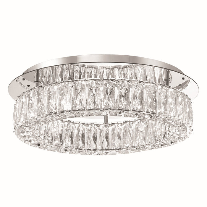Crystorama ED3551801CH LED Flush Mount, Polished Chrome