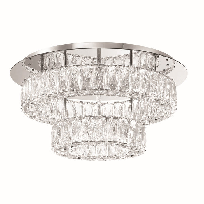Crystorama ED3552001CH LED Flush Mount, Polished Chrome