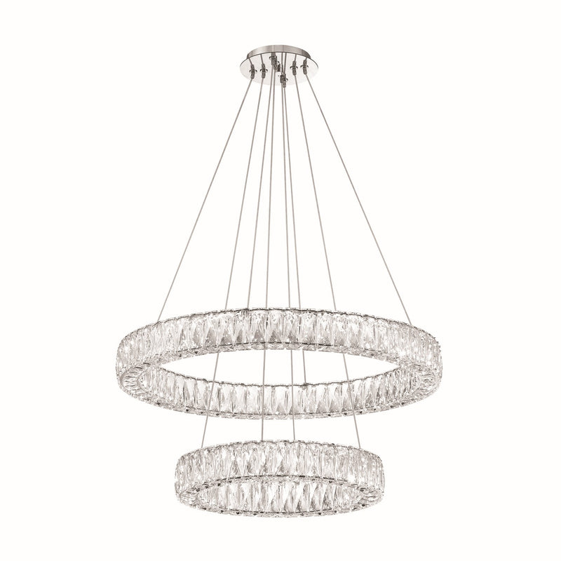 Crystorama ED3562801CH LED Chandelier, Polished Chrome