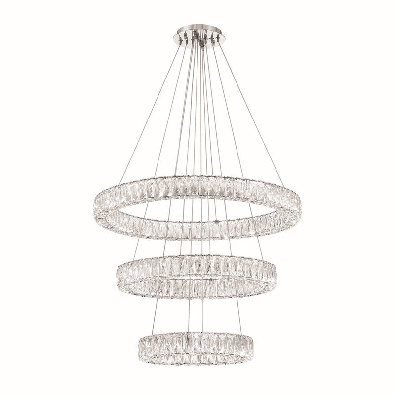 Crystorama ED3563201CH LED Chandelier, Polished Chrome