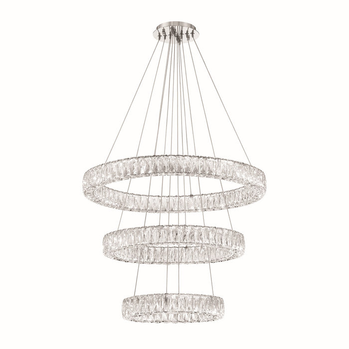 Crystorama ED3563201CH LED Chandelier, Polished Chrome