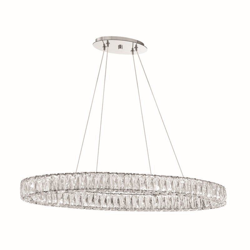 Crystorama ED3563901CH LED Chandelier, Polished Chrome